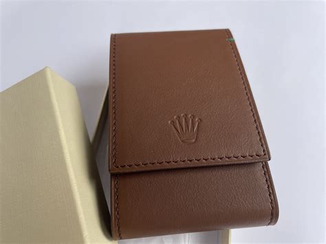 rolex leather travel pouch